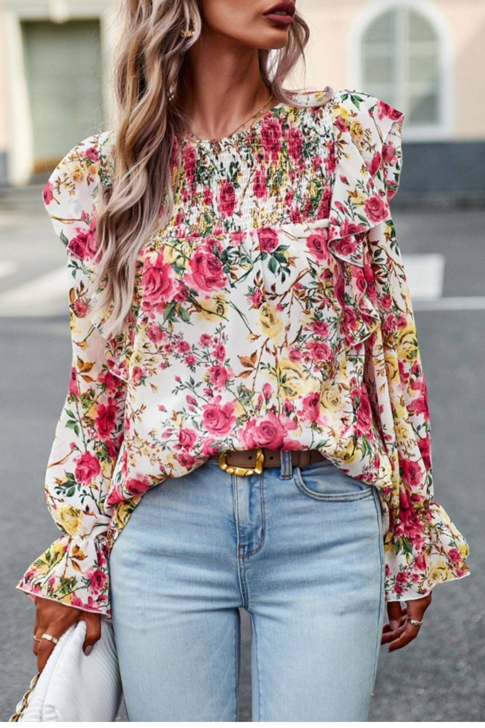 Spring Garden Floral Top