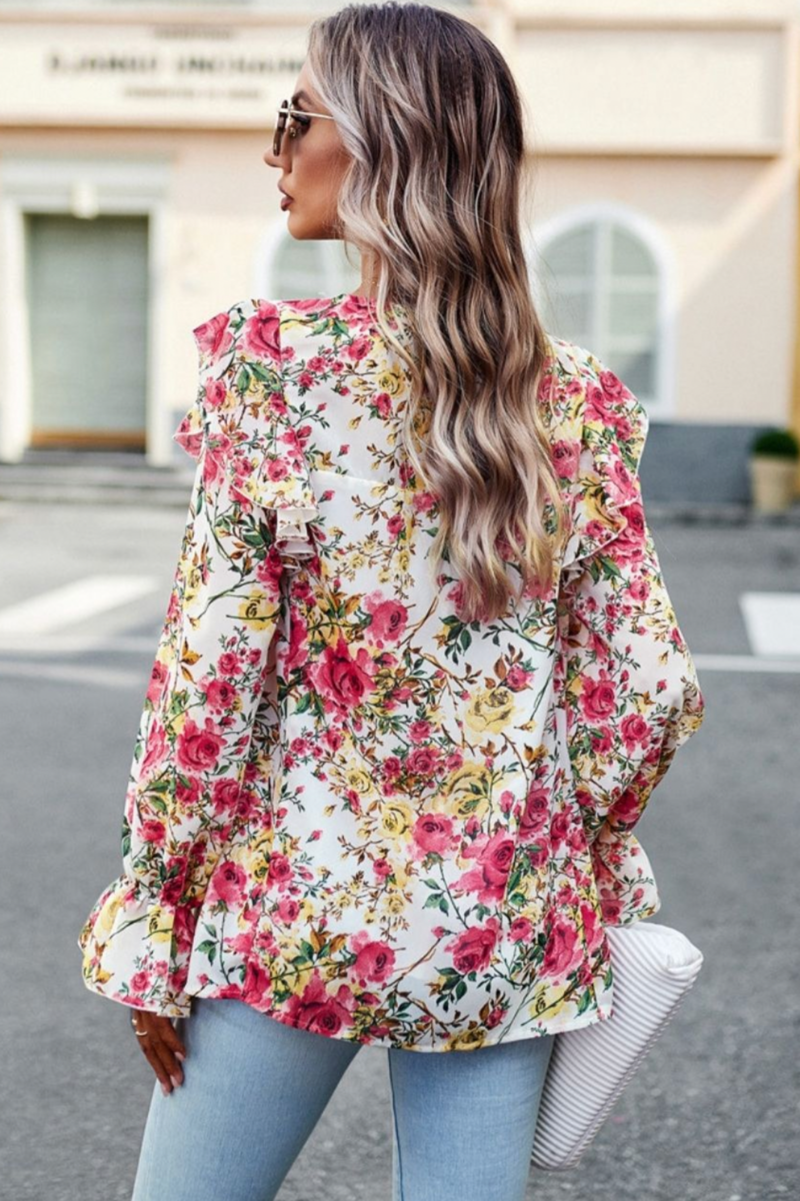 Spring Garden Floral Top