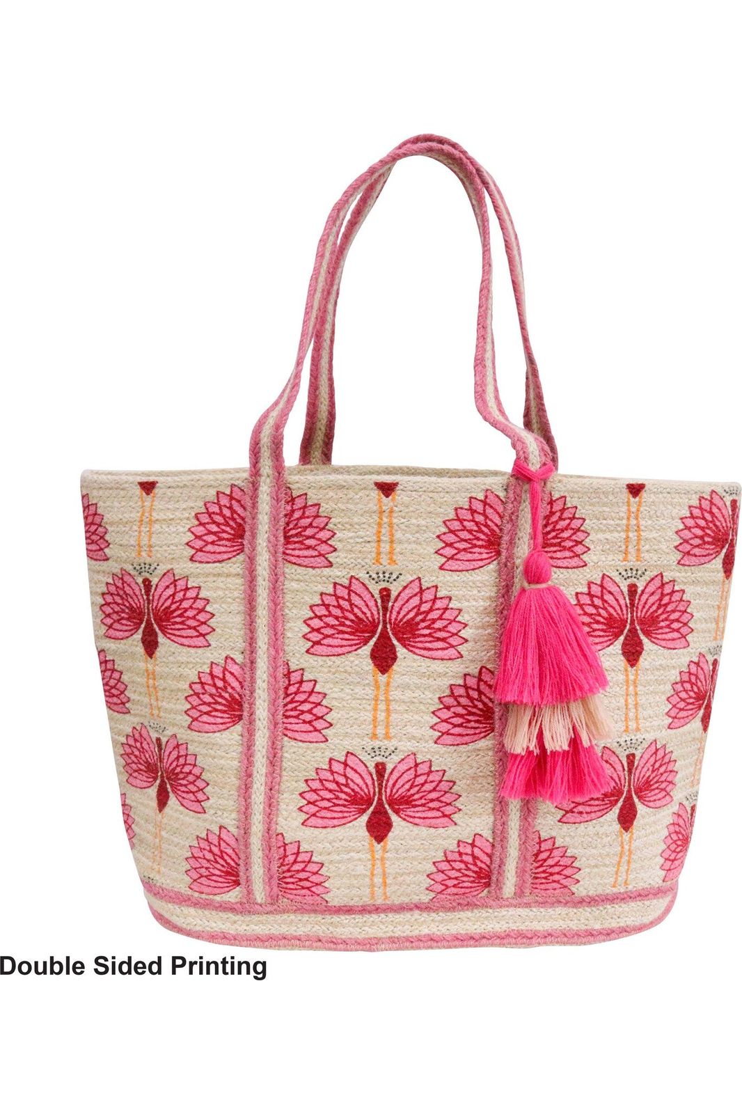 Jute Bag Flamingo