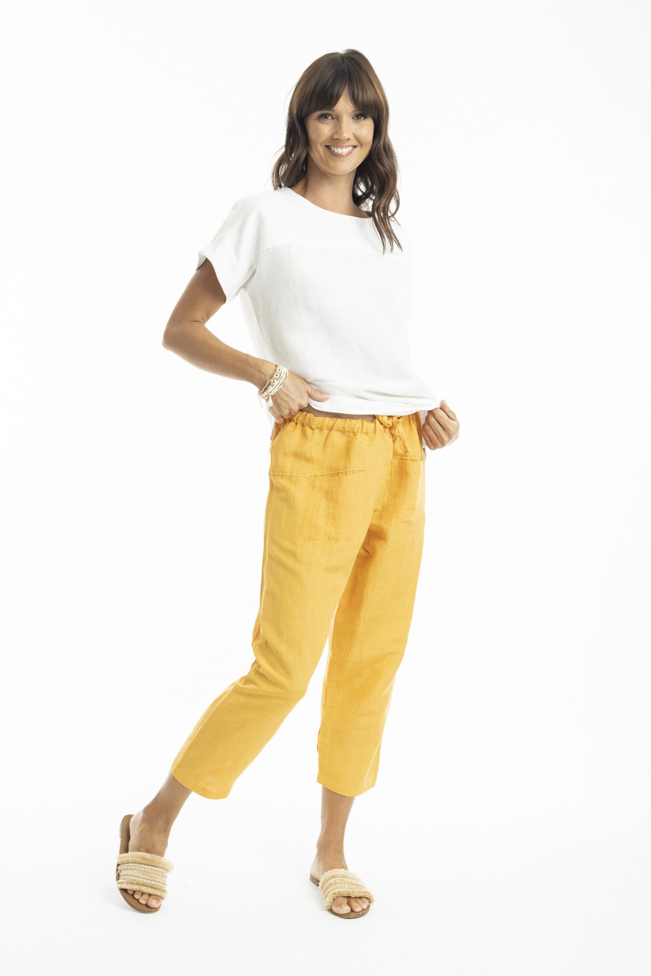 Escape by OQ Linen Pants Mango