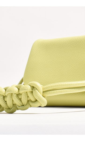 Adorne Ellie Knotted Foldover Bag Citrus