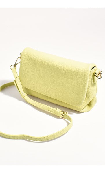 Adorne Ellie Knotted Foldover Bag Citrus