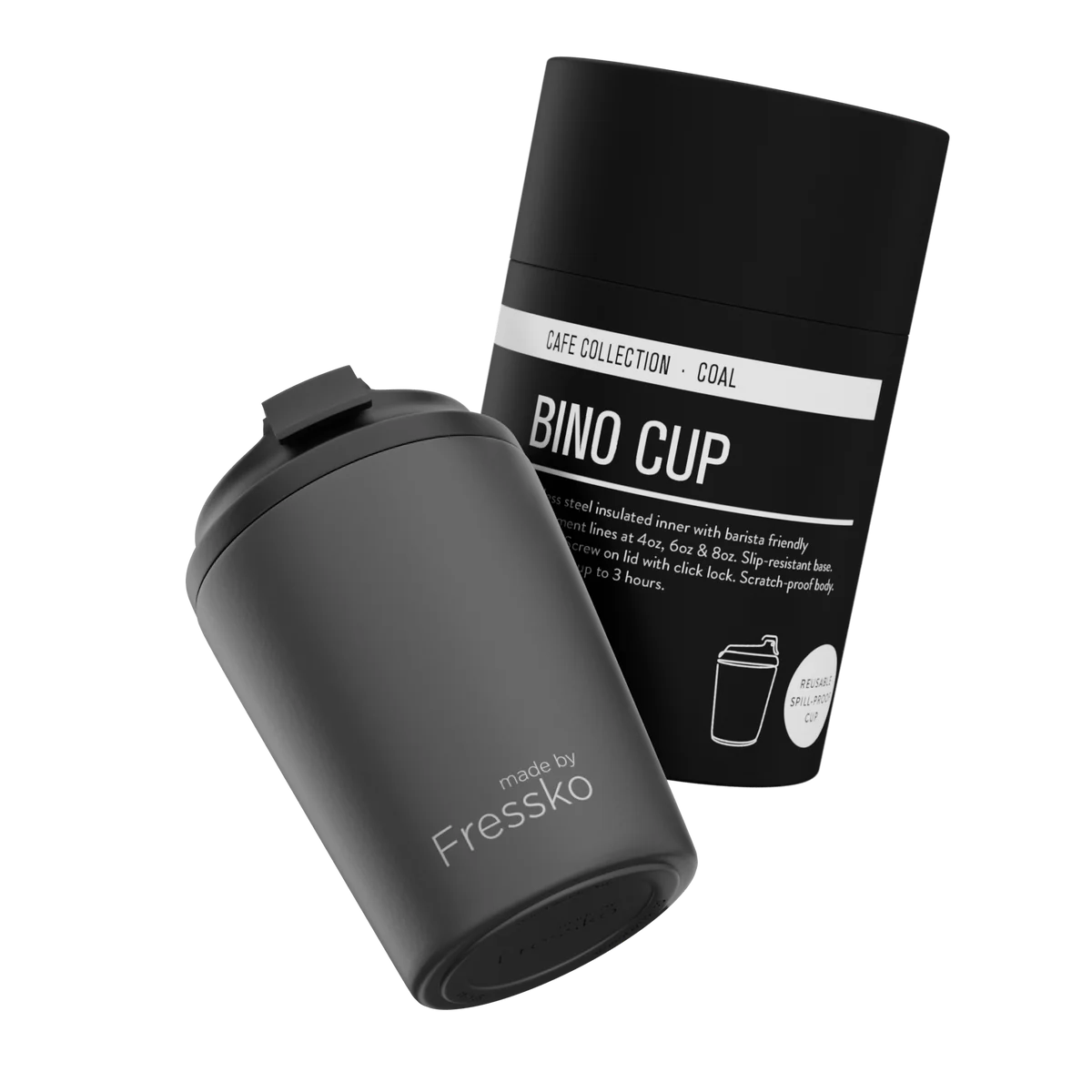 Fressko Reusable Cup Bino 8oz -  5 Colours