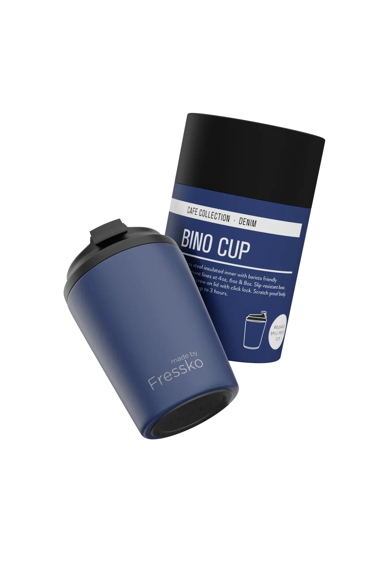 Fressko Reusable Cup Bino 8oz -  3 Colours