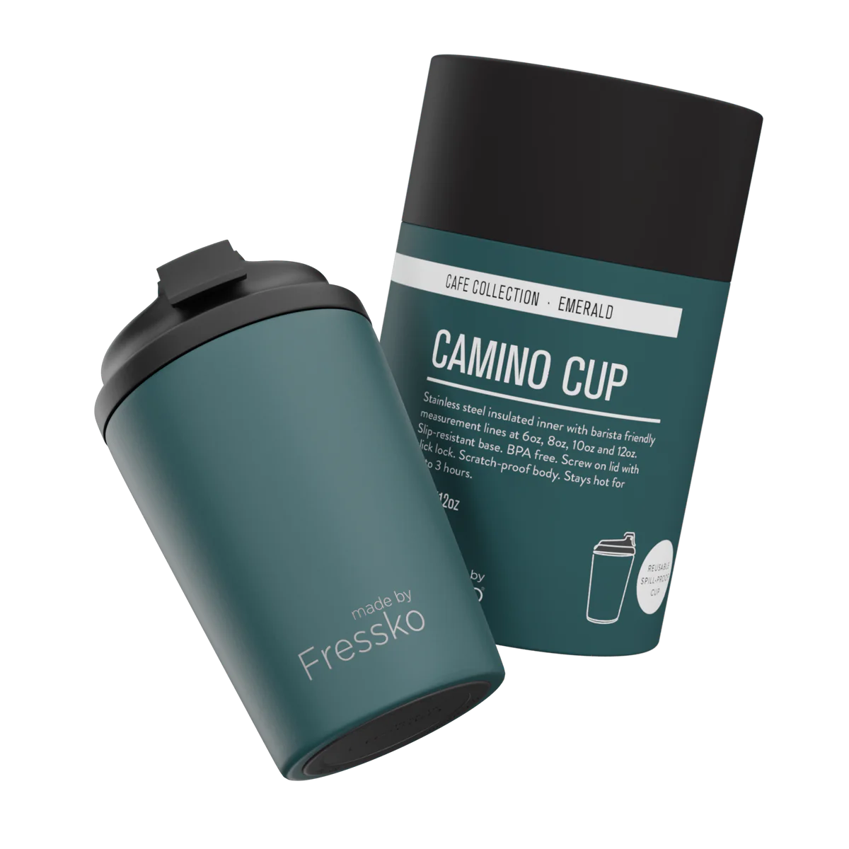 Fressko Reusable Cup Camino 12oz - 5 Colours