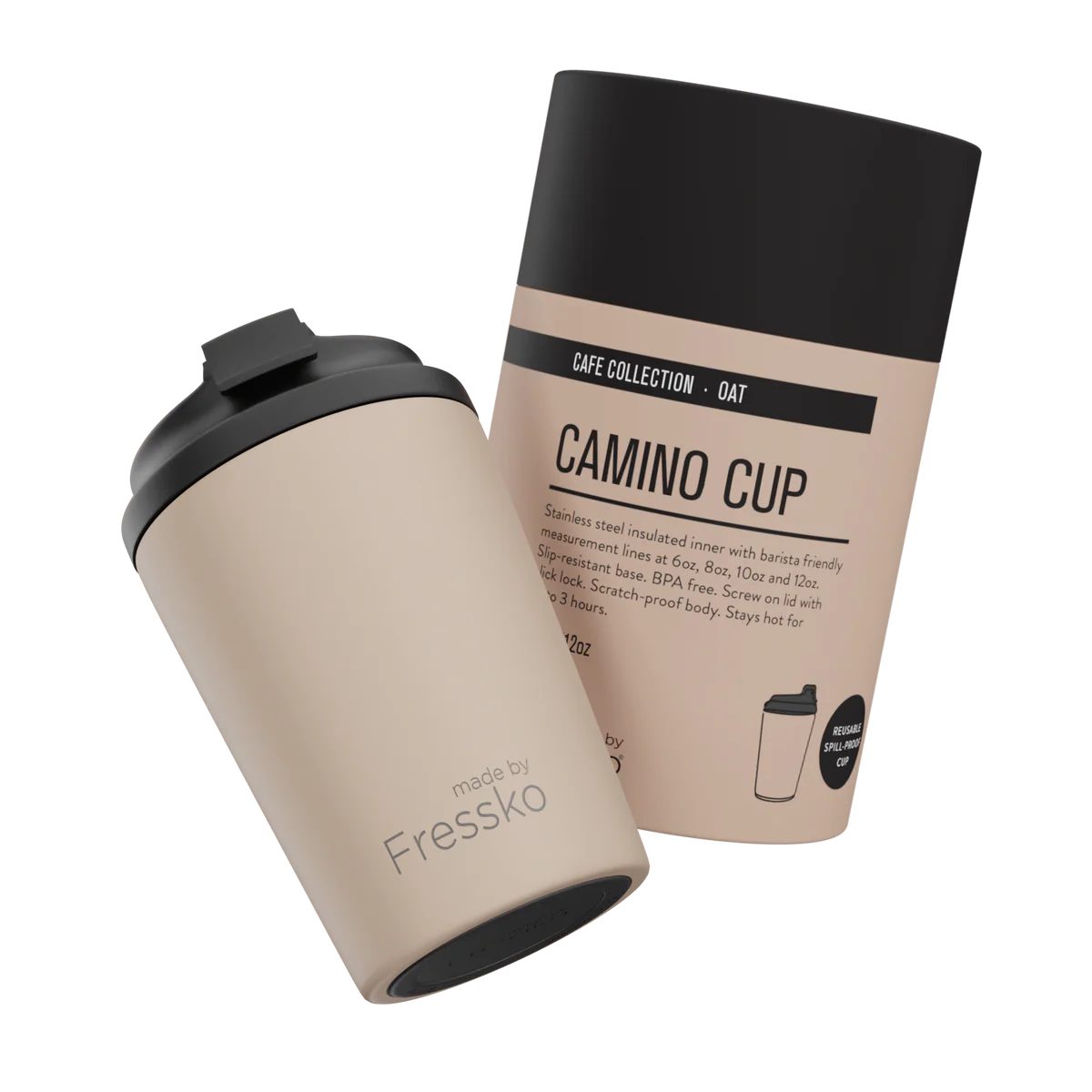 Fressko Reusable Cup Camino 12oz - 5 Colours