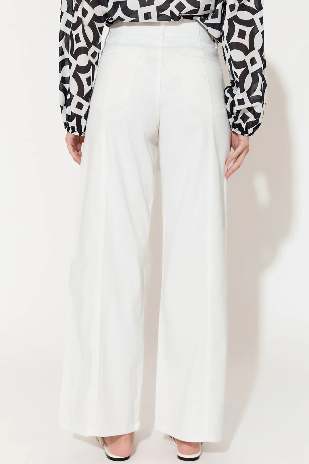 Adorne Adele Wide Leg Pant Off White