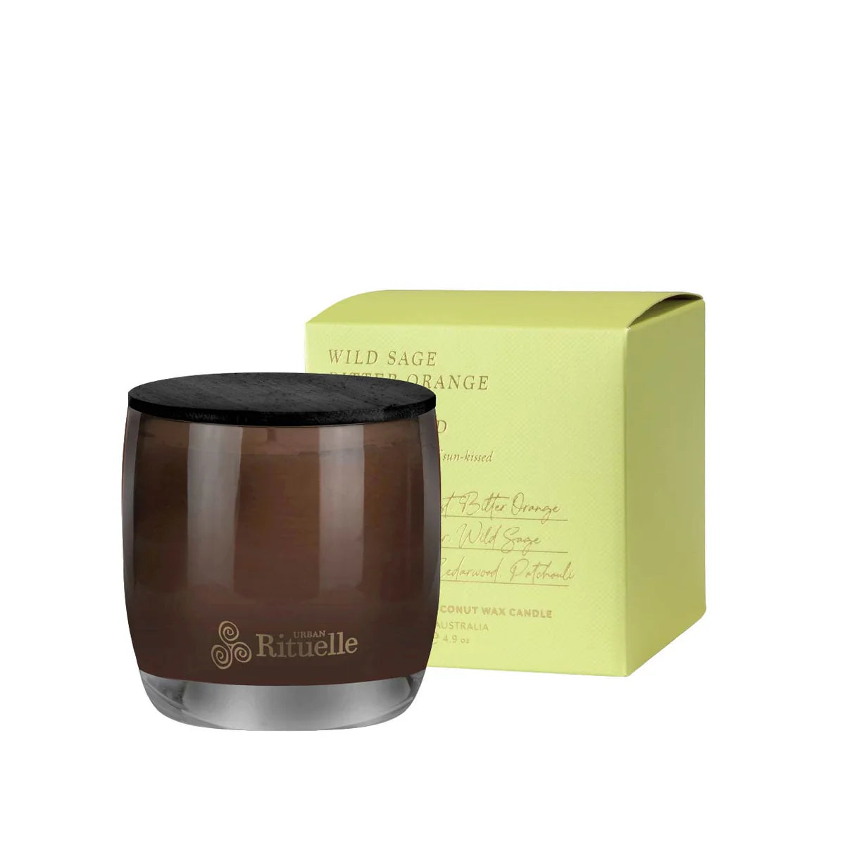 Urban Rituelle Wild Sage Bitter Orange Bergamot,Driftwood Scented Soy Candle