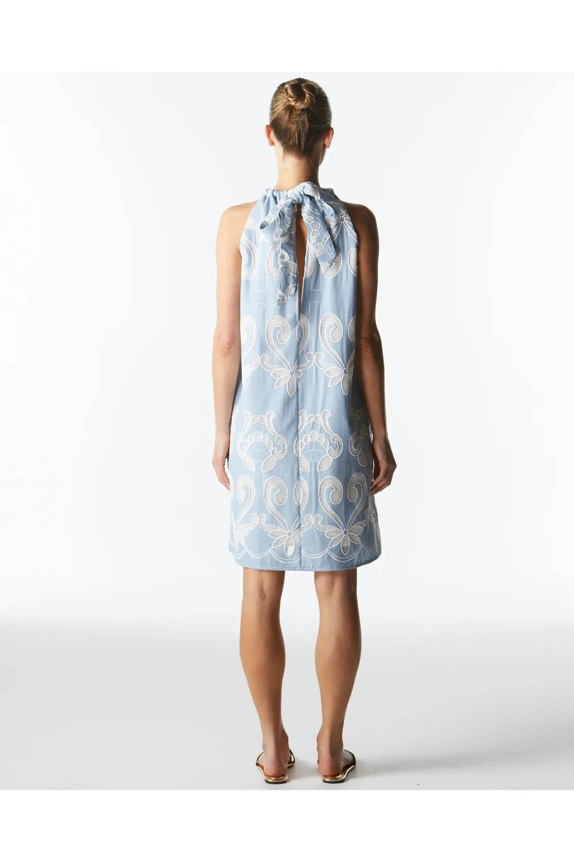 Fate + Becker - Avenue Halterneck Dress Chambray