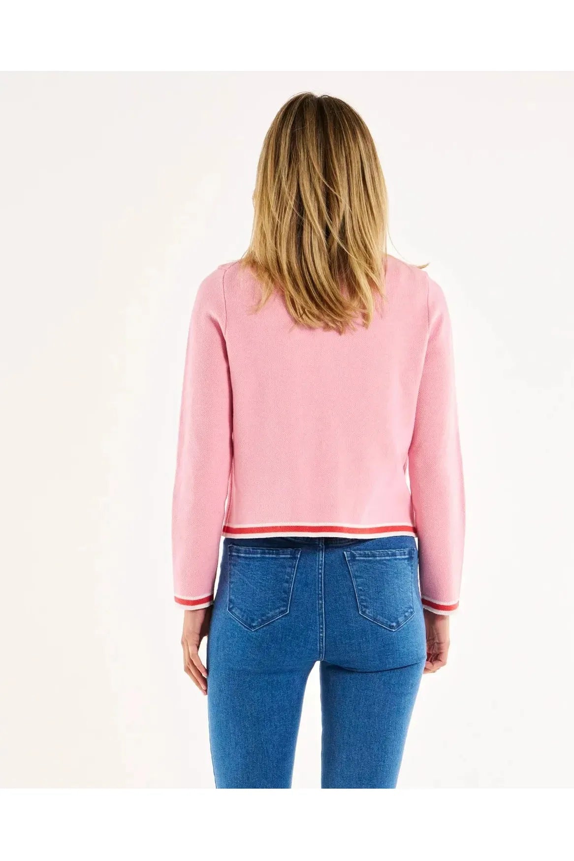 Betty Basics Lady Cardigan - Pink Red