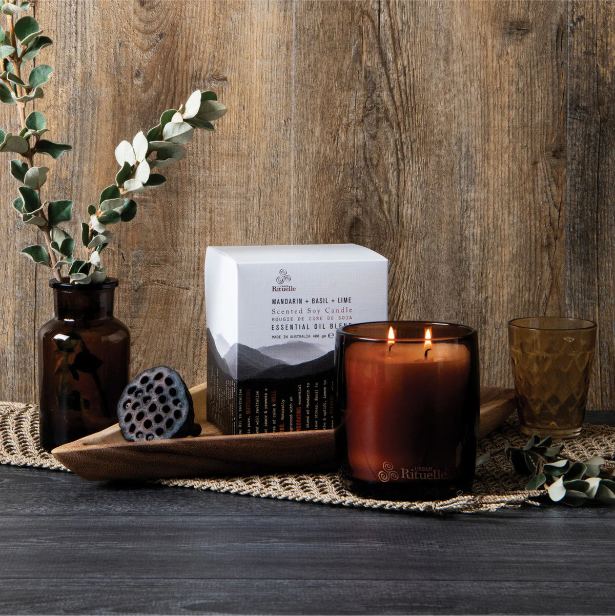 Urban Rituelle Mandarin Basil Lime Soy Candle