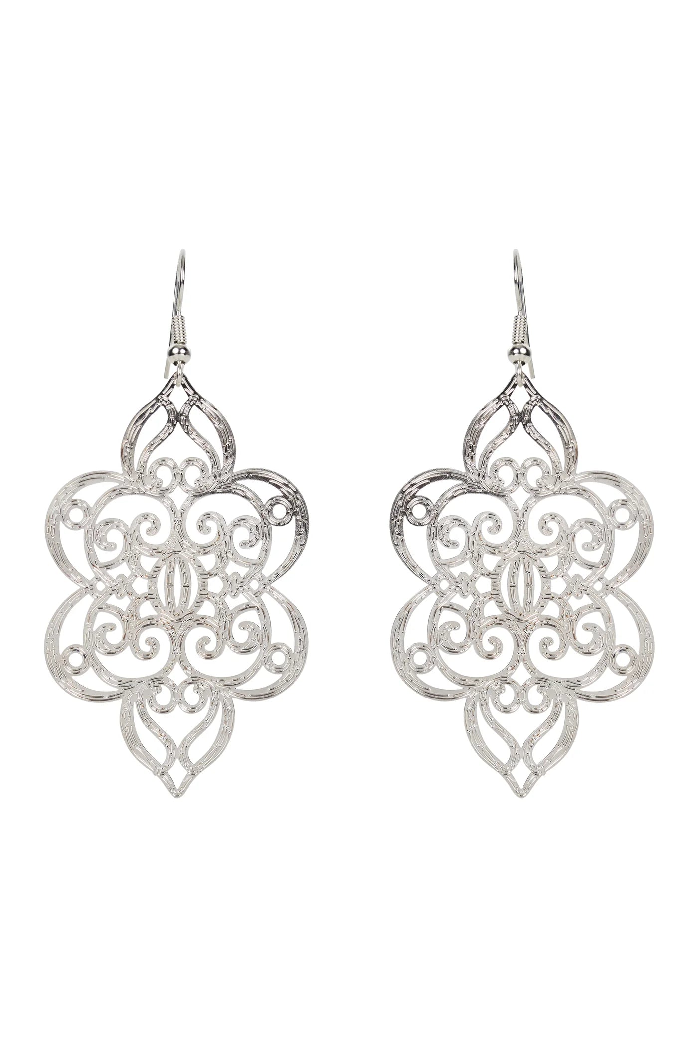 Irula Flower Earrings - Gold - Silver