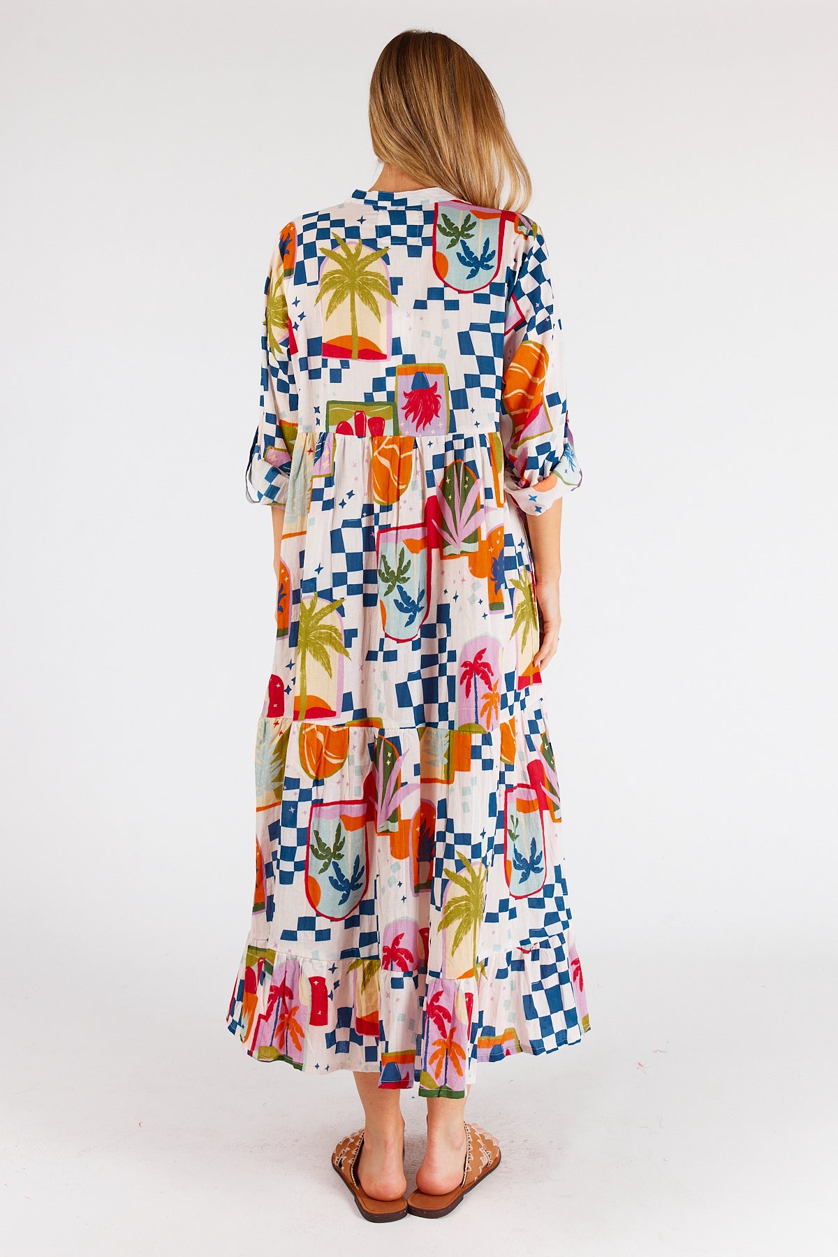 Lulalife Melody Midi Print Dress