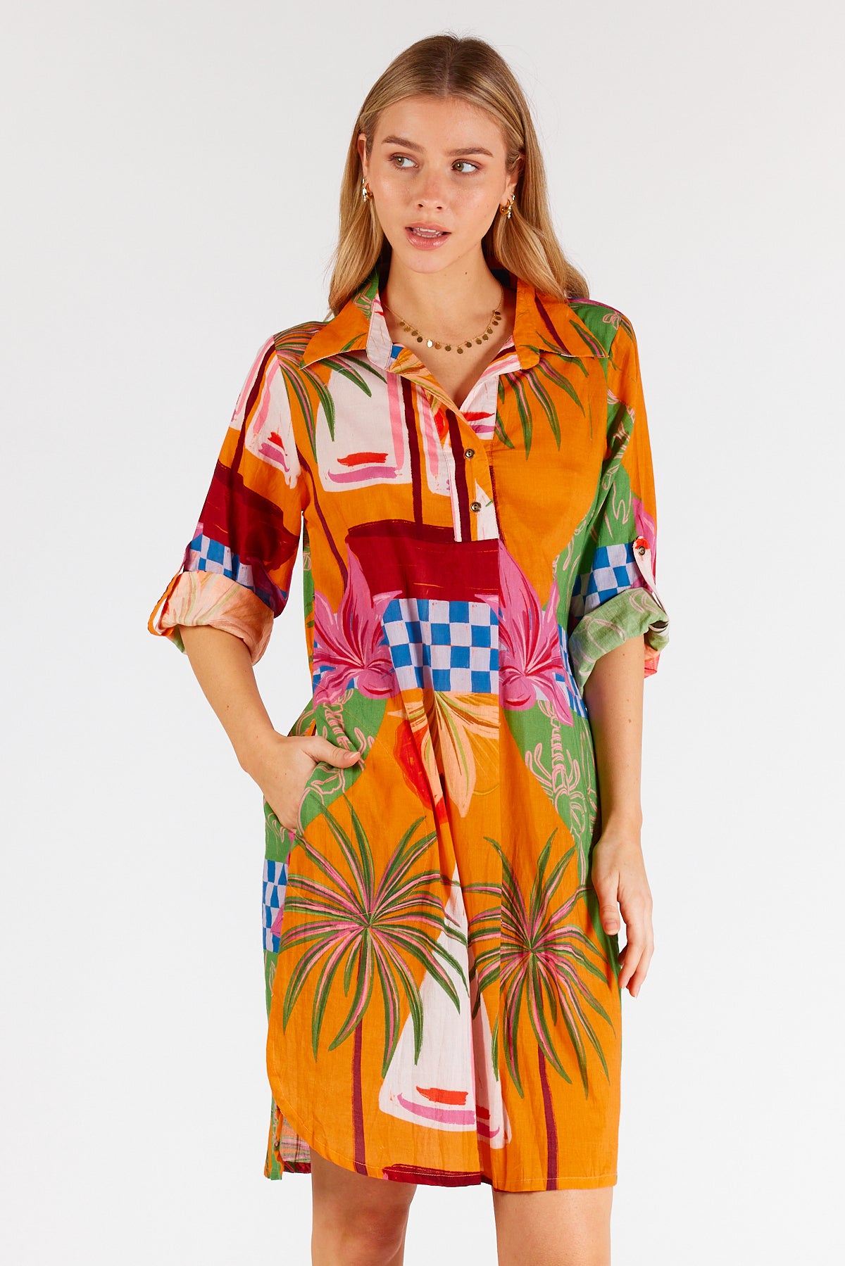 Lulalife Vivien Shirt Dress Multi